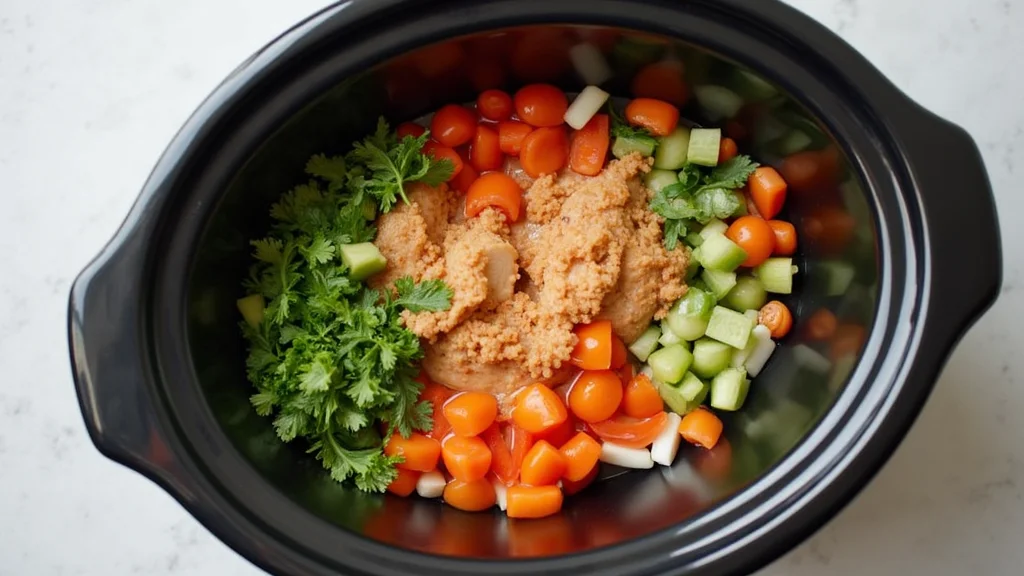 Crockpot Soup Recipes - Dump-and-Go Meals Perfect for Busy Weeknights - Step 3: Layer Ingredients in Crockpot