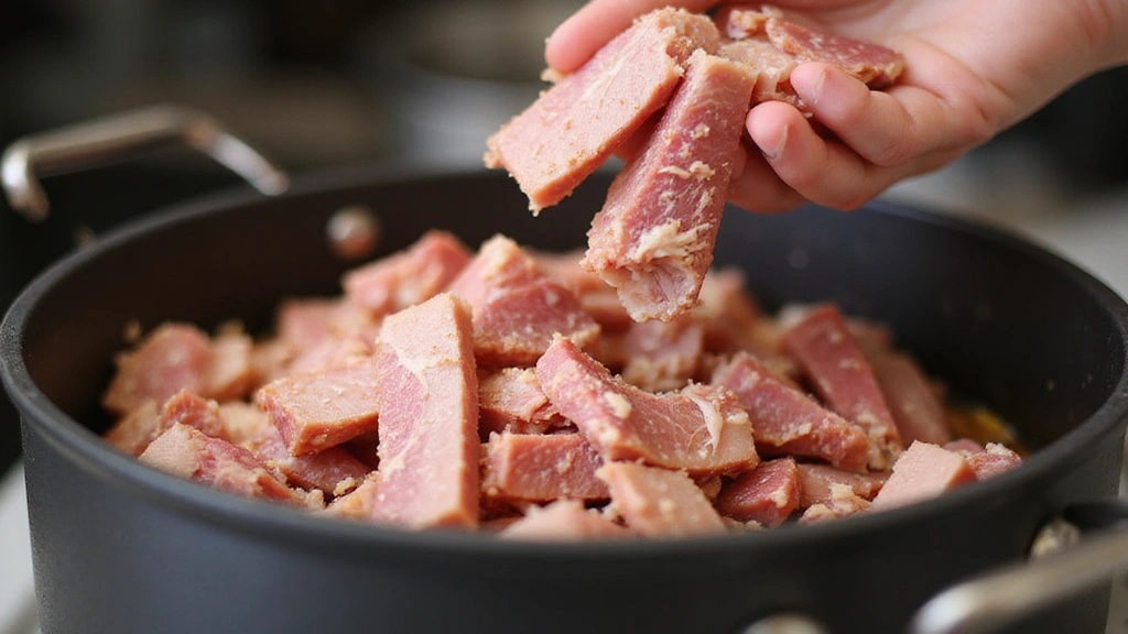 Easy Ham and Bean Soup Recipes - Perfect for Cold Days - Step 8: Shred and Return Ham