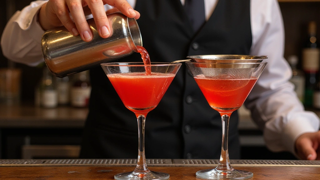 Festive Christmas Cocktails - Homemade Recipe Ideas - Step 5: Strain into Glasses