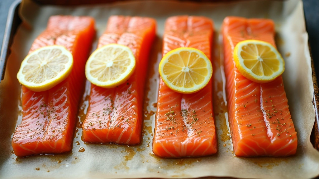 Perfect Oven Baked Salmon - Tender & Flavorful - Step 4: Arrange on Baking Sheet
