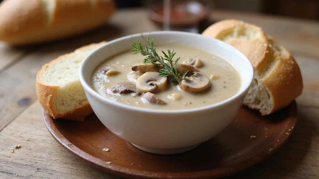 Simple Cream of Mushroom Soup Recipes - Quick & Delicious - Step 11: Serve