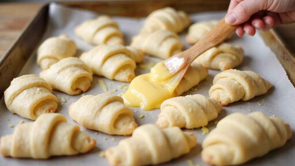 Simple Crescent Roll Breakfasts - Perfect for Busy Mornings - Step 7: Apply Egg Wash