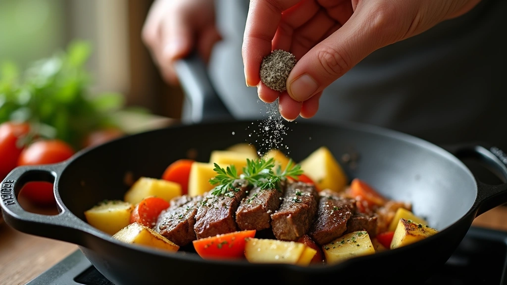 Simple Ground Beef Potato Ideas - Quick Family Meals - Step 6: Season the Mixture