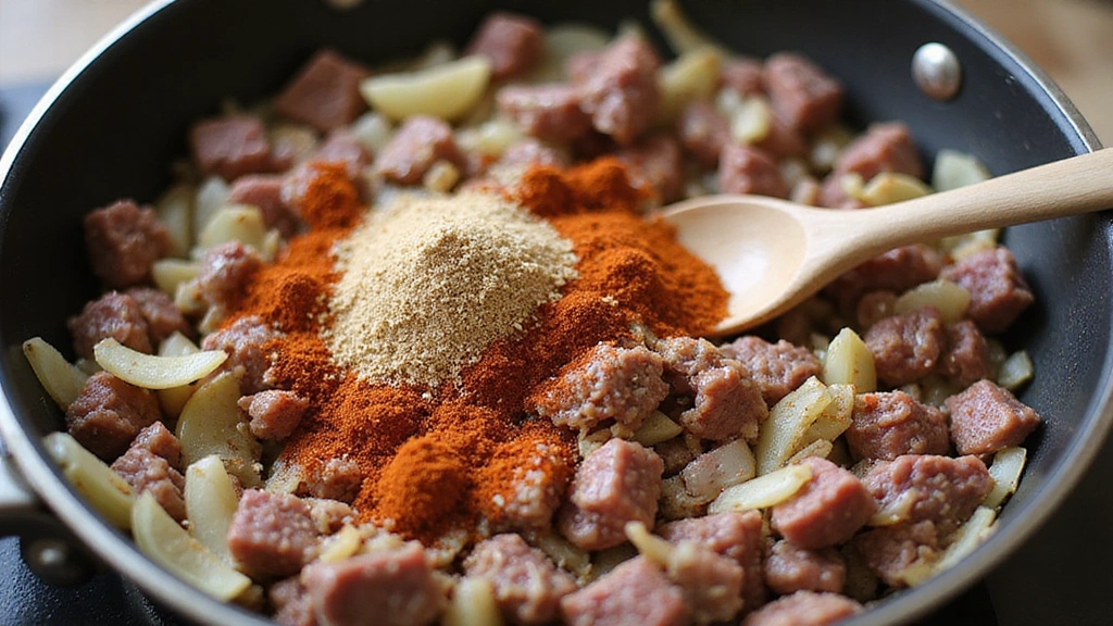 Simple Ground Beef & Rice Ideas - Family Favorites - Step 5: Season the Mixture