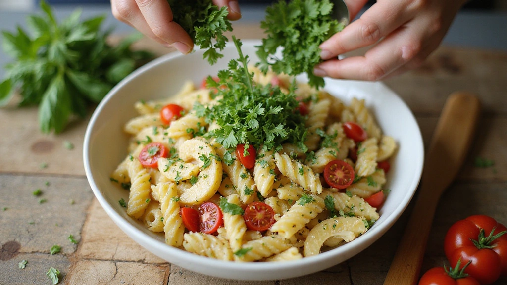 Simple Pasta Salad Recipes - Make-Ahead Easy Meals - Step 7: Add Herbs