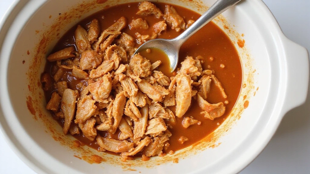 Simple Pulled Chicken Recipes - Quick Weeknight Dinners - Step 5: Mix with Sauce