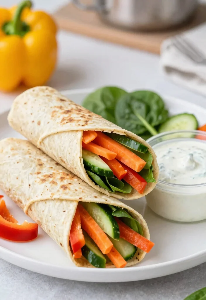16 Gluten-Free Lunch Box Ideas That Are Simple and Tasty - 1. Rainbow Veggie Wraps 1