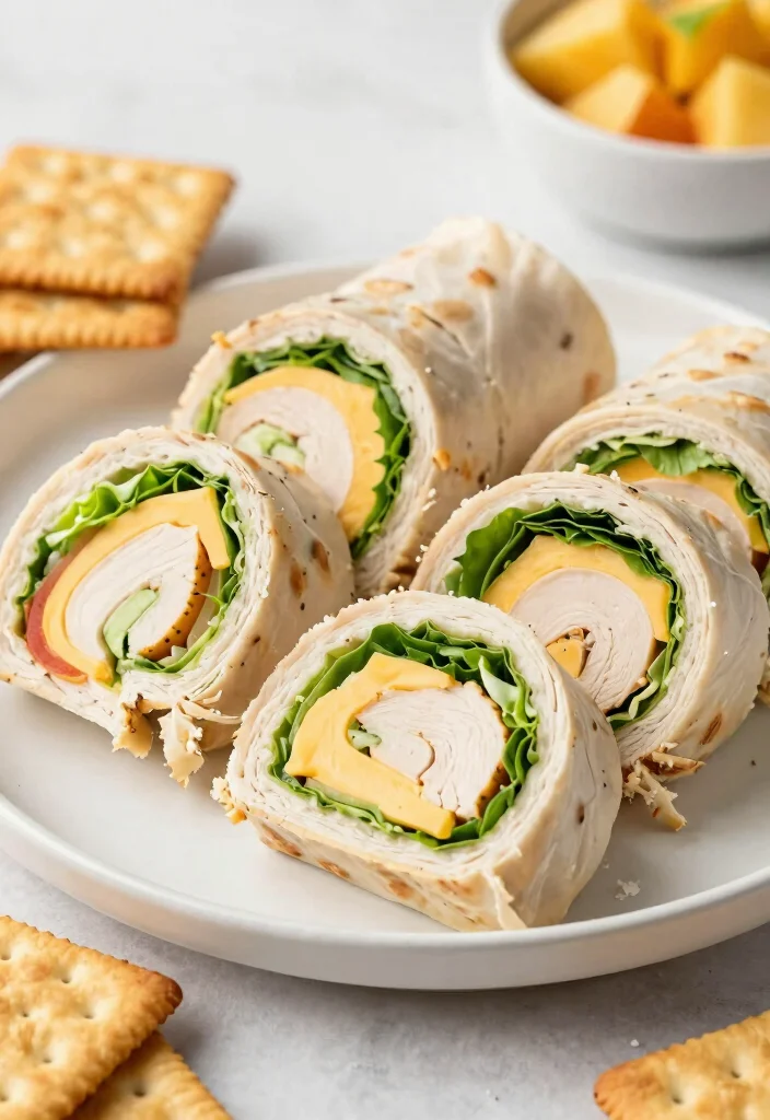 16 Gluten-Free Lunch Box Ideas That Are Simple and Tasty - 12. Turkey & Cheese Roll-Ups 1
