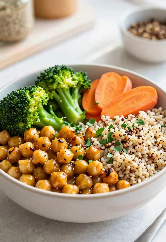 16 Gut-Healthy Lunch Ideas That Are Easy on Digestion - 5. Curried Chickpea Buddha Bowl 1