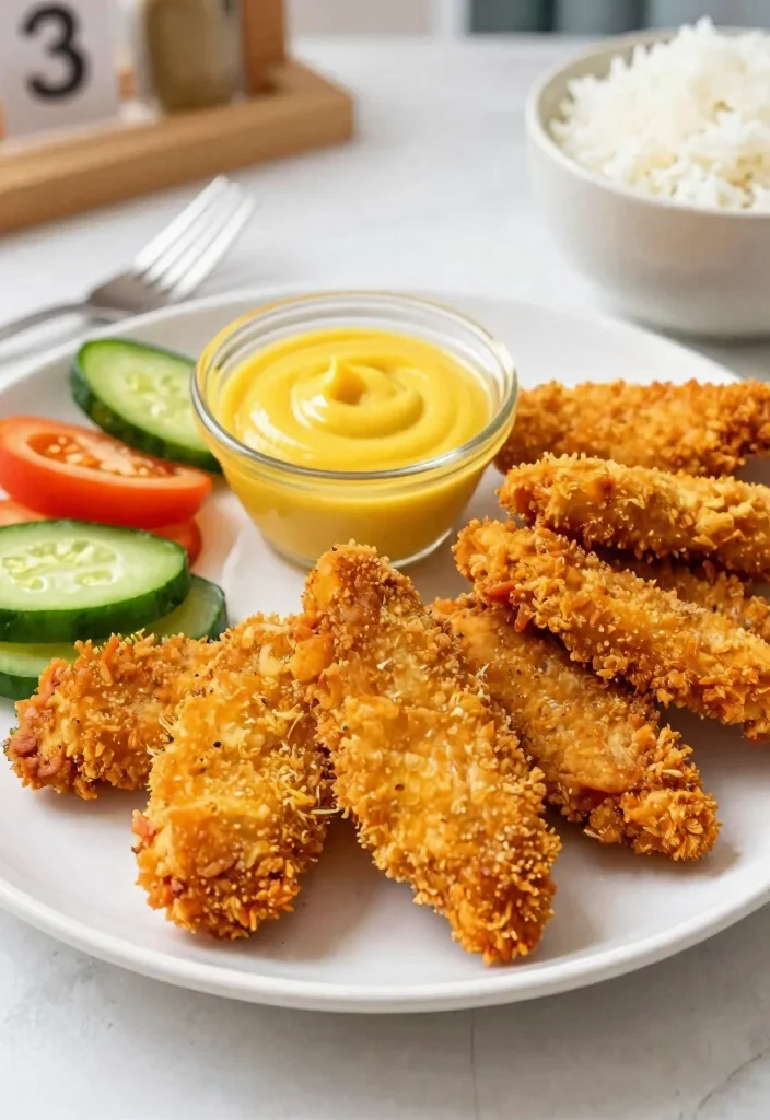 16 Lunch Ideas for 12-Month-Olds That Are Safe and Nutritious - 14. Honey Mustard Chicken Strips 1