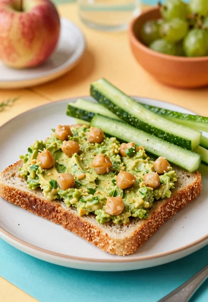 16 Lunch Ideas for 12-Month-Olds That Are Safe and Nutritious - 15. Avo-Chickpea Smash 1