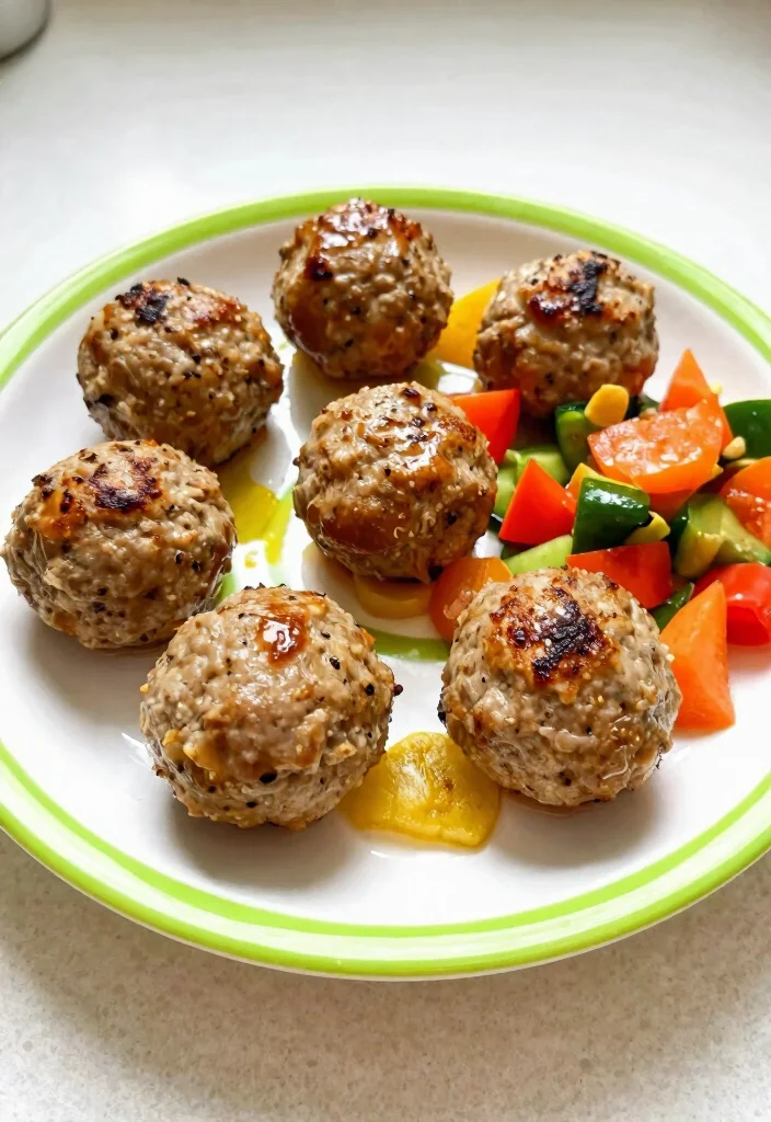 16 Lunch Ideas for 12-Month-Olds That Are Safe and Nutritious - 3. Mini Turkey Meatballs 1
