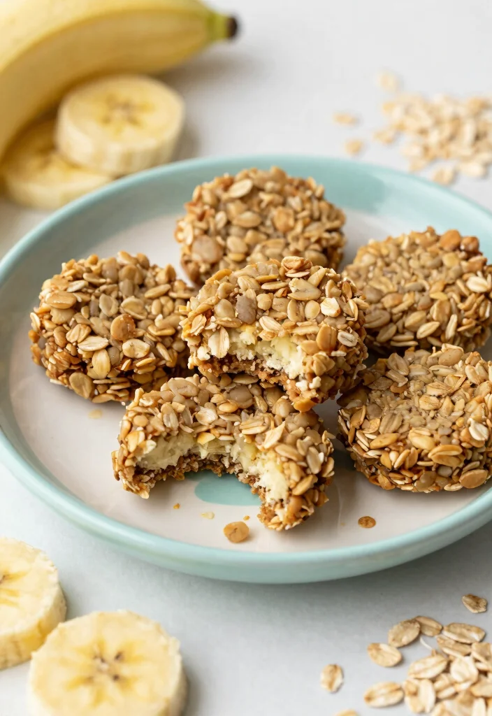 16 Lunch Ideas for 12-Month-Olds That Are Safe and Nutritious - 5. Banana Oatmeal Bites 1