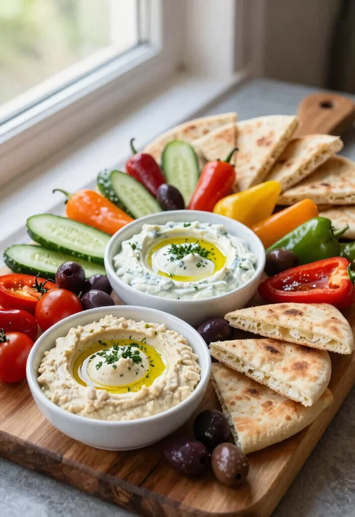 16 Lunch Ideas for Entertaining Friends That Feel Effortless - 1. Mediterranean Mezze Platter 1