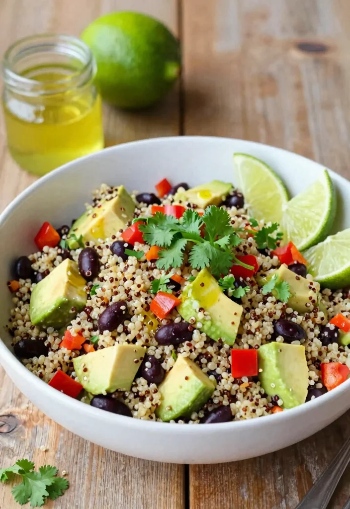16 Lunch Ideas for Entertaining Friends That Feel Effortless - 2. Quinoa Salad with Avocado and Black Beans 1