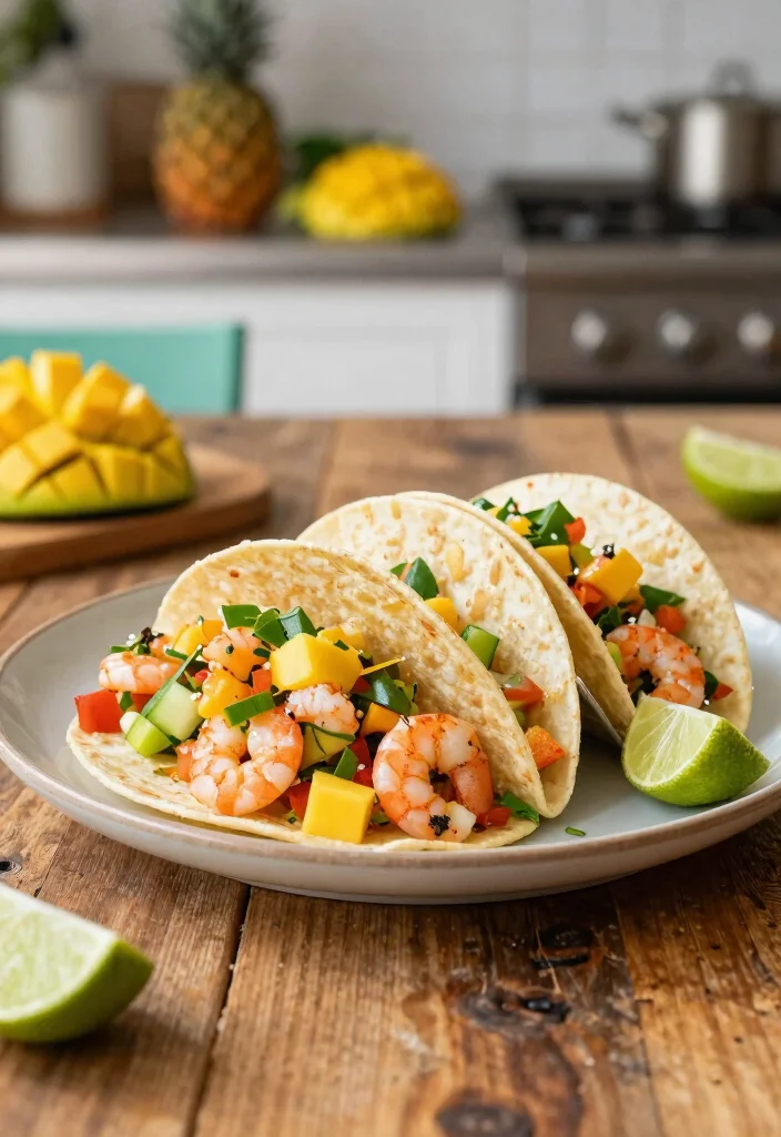 16 Work-from-Home Lunch Ideas That Are Fast and Healthy - 12. Shrimp Tacos with Mango Salsa 1