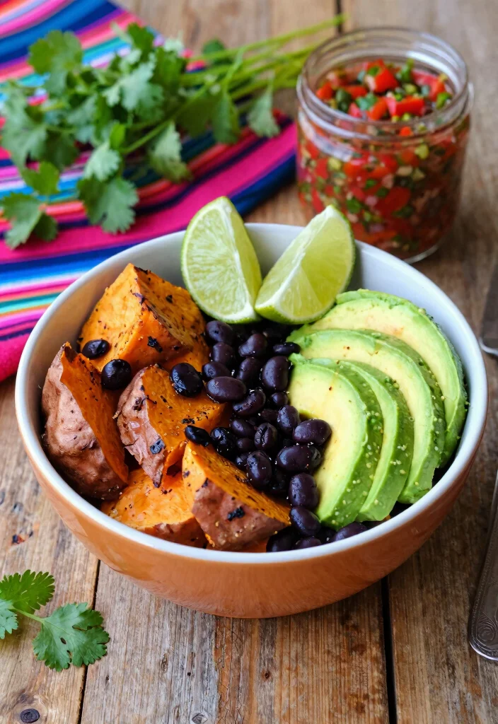 16 Work-from-Home Lunch Ideas That Are Fast and Healthy - 4. Sweet Potato and Black Bean Bowl 1