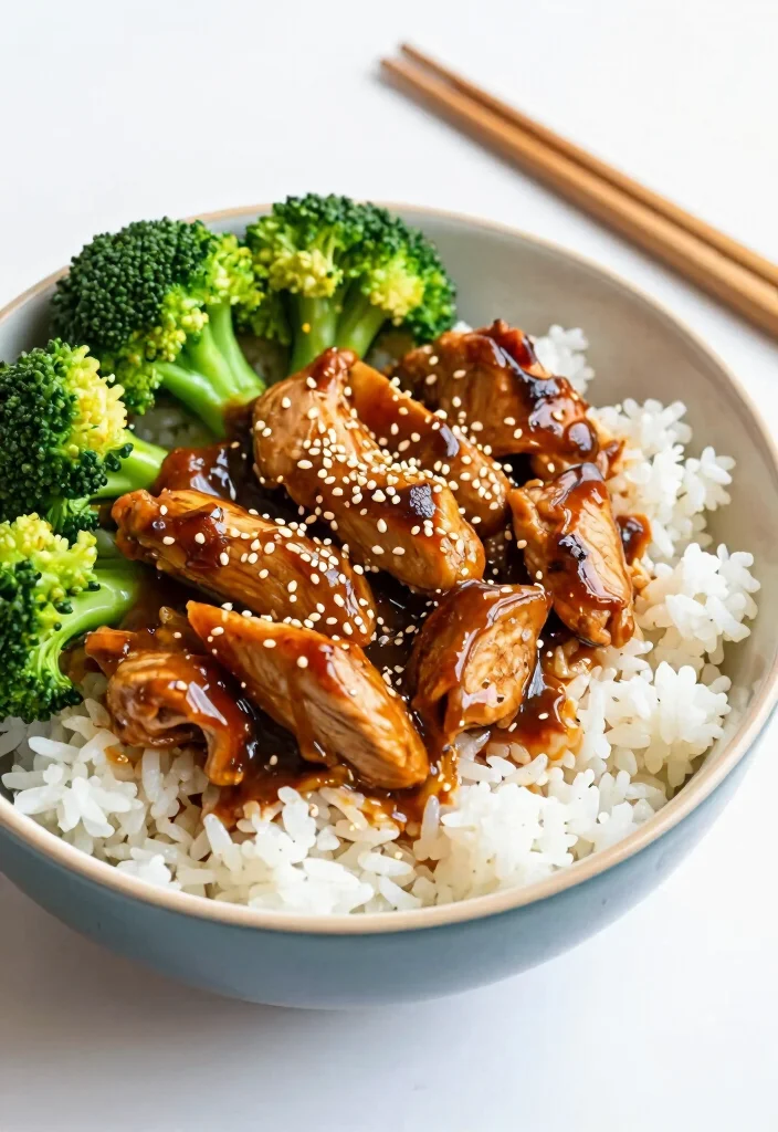 16 Work-from-Home Lunch Ideas That Are Fast and Healthy - 6. Teriyaki Chicken Rice Bowl 1