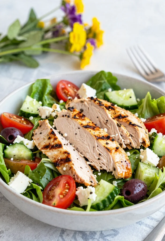 17 Blackstone Dinner Recipes Perfect for Outdoor Cooking - 12. Mediterranean Chicken Salad 1