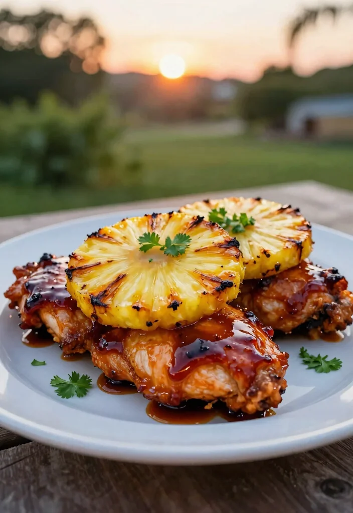 17 Blackstone Dinner Recipes Perfect for Outdoor Cooking - 4. BBQ Chicken with Pineapple 1
