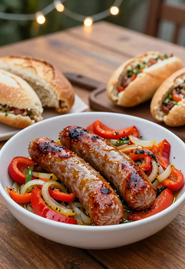 17 Blackstone Dinner Recipes Perfect for Outdoor Cooking - 5. Italian Sausage and Peppers 1