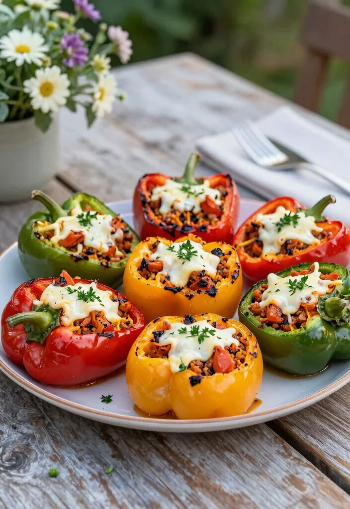 17 Blackstone Dinner Recipes Perfect for Outdoor Cooking - 7. Stuffed Bell Peppers 1