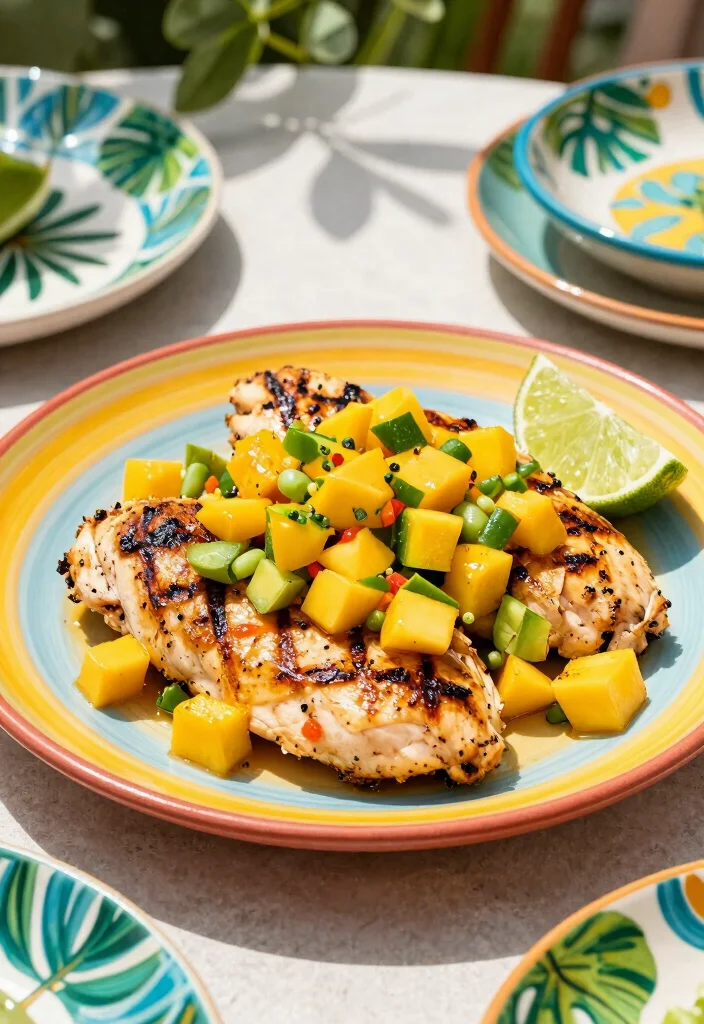 17 Gourmet Chicken Dinner Recipes That Feel Restaurant-Worthy - 11. Grilled Chicken with Mango Salsa 1