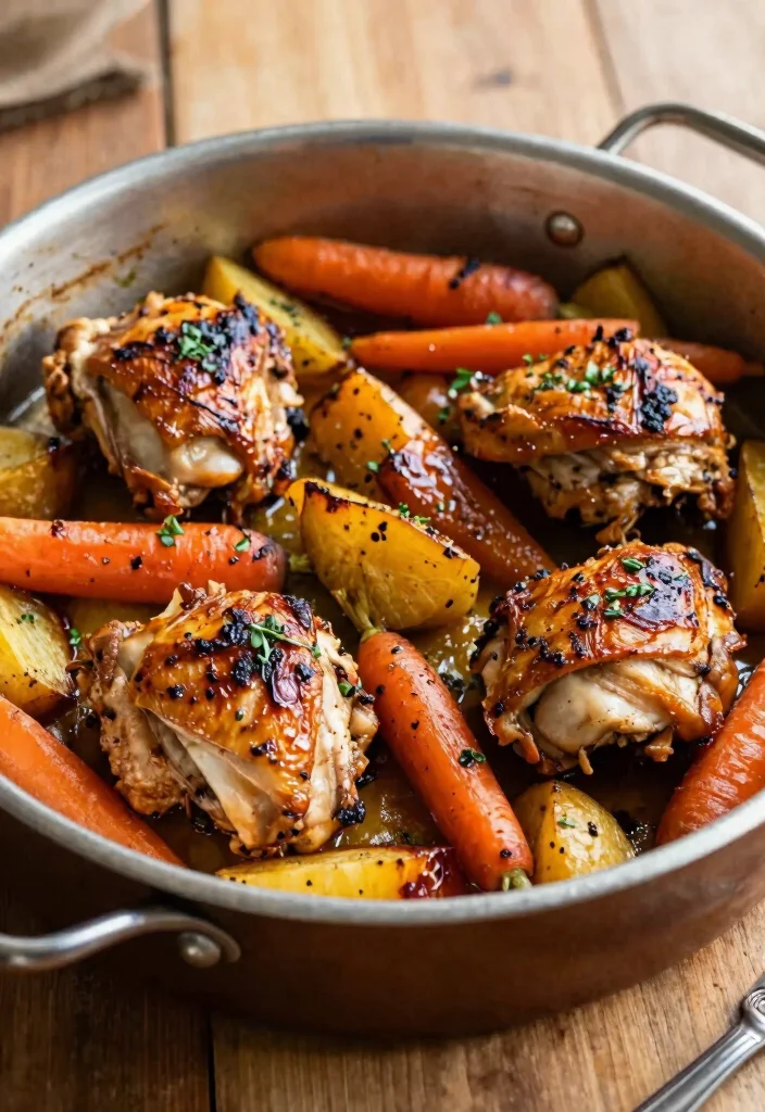 17 Gourmet Chicken Dinner Recipes That Feel Restaurant-Worthy - 13. Roasted Chicken with Root Vegetables 1