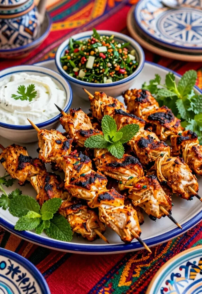 17 Gourmet Chicken Dinner Recipes That Feel Restaurant-Worthy - 7. Moroccan Spiced Chicken Skewers 1