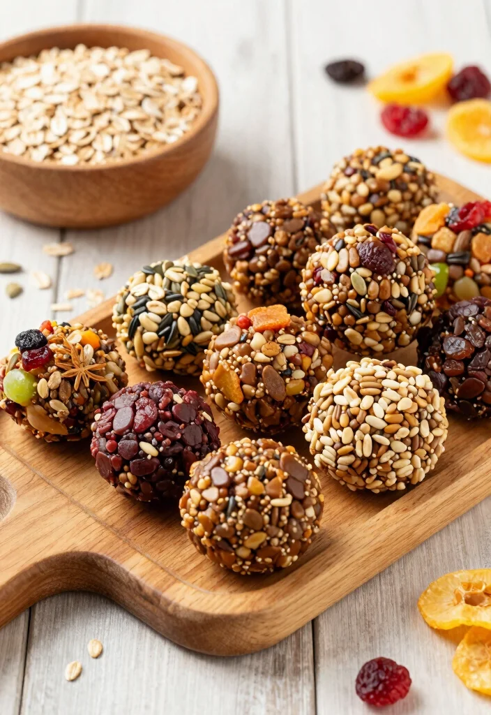 17 Grab-and-Go Lunch Ideas for Busy Mornings - 15. Trail Mix Energy Bites 1