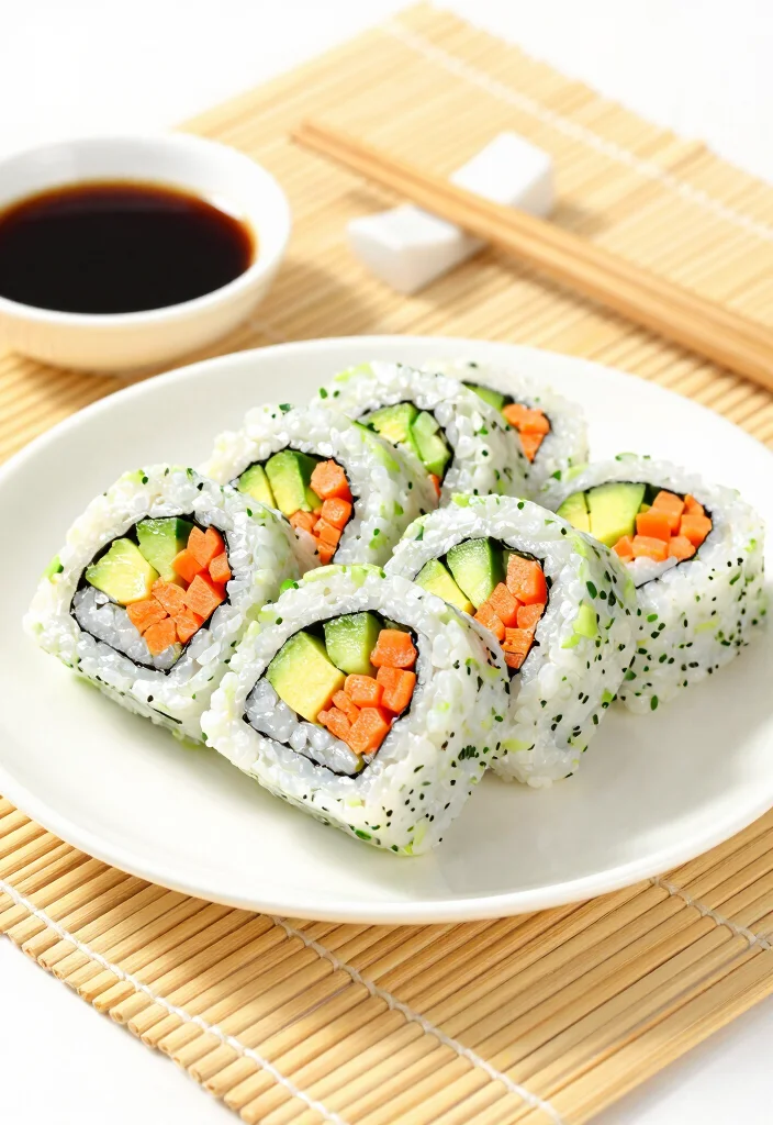 17 Grab-and-Go Lunch Ideas for Busy Mornings - 5. Veggie Sushi Rolls 1