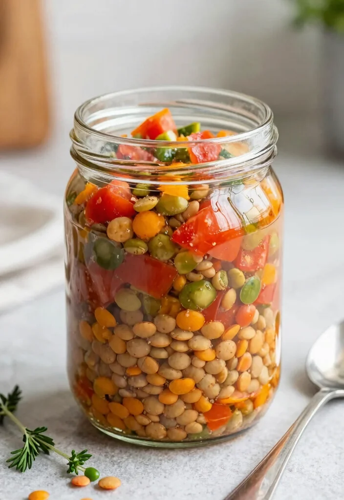 17 Grab-and-Go Lunch Ideas for Busy Mornings - 9. Lentil Soup in a Jar 1