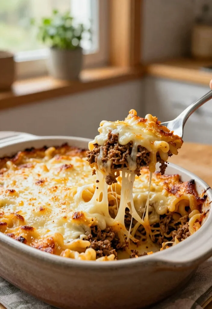 17 Ground Beef Noodle Dinner Recipes That Are Comforting - 1. Cheesy Ground Beef Noodle Casserole 1