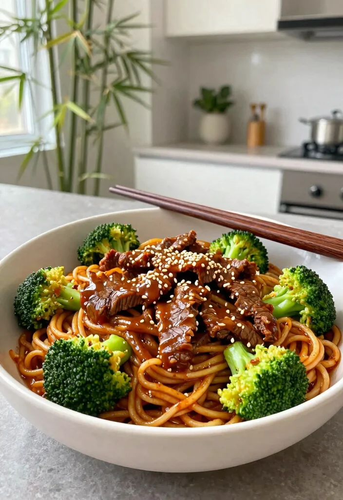 17 Ground Beef Noodle Dinner Recipes That Are Comforting - 2. Beef and Broccoli Noodle Stir-Fry 1