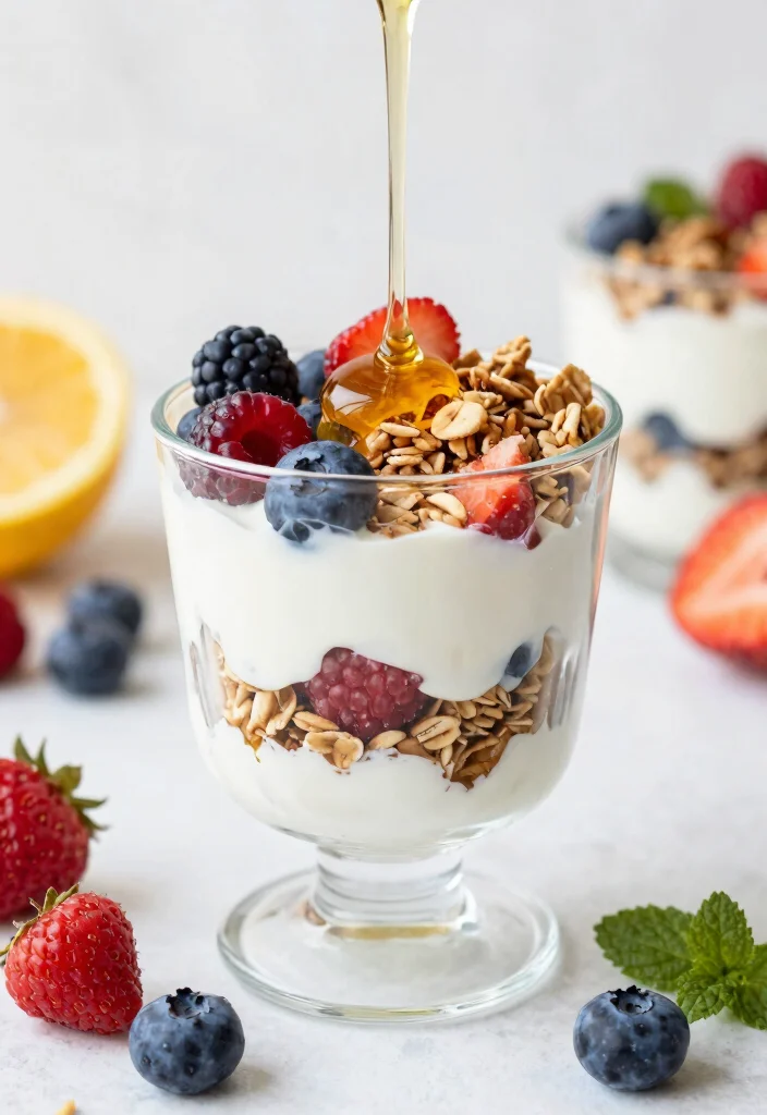 17 Healthy Hot Lunch Ideas for Work Without a Microwave - 11. Greek Yogurt Parfait 1