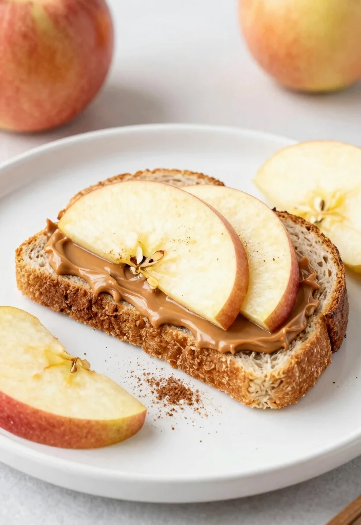 17 Healthy Hot Lunch Ideas for Work Without a Microwave - 17. Apple and Almond Butter Sandwich 1