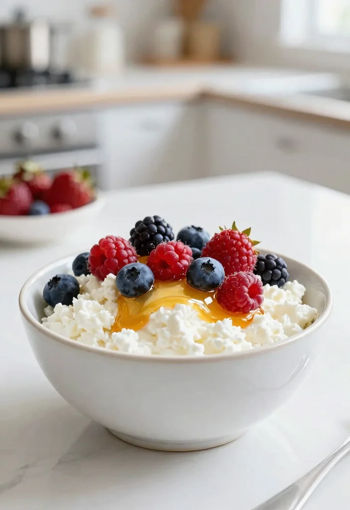 17 Healthy Low-Carb Lunch Ideas That Taste Amazing - 15. Cottage Cheese and Berry Bowl 1