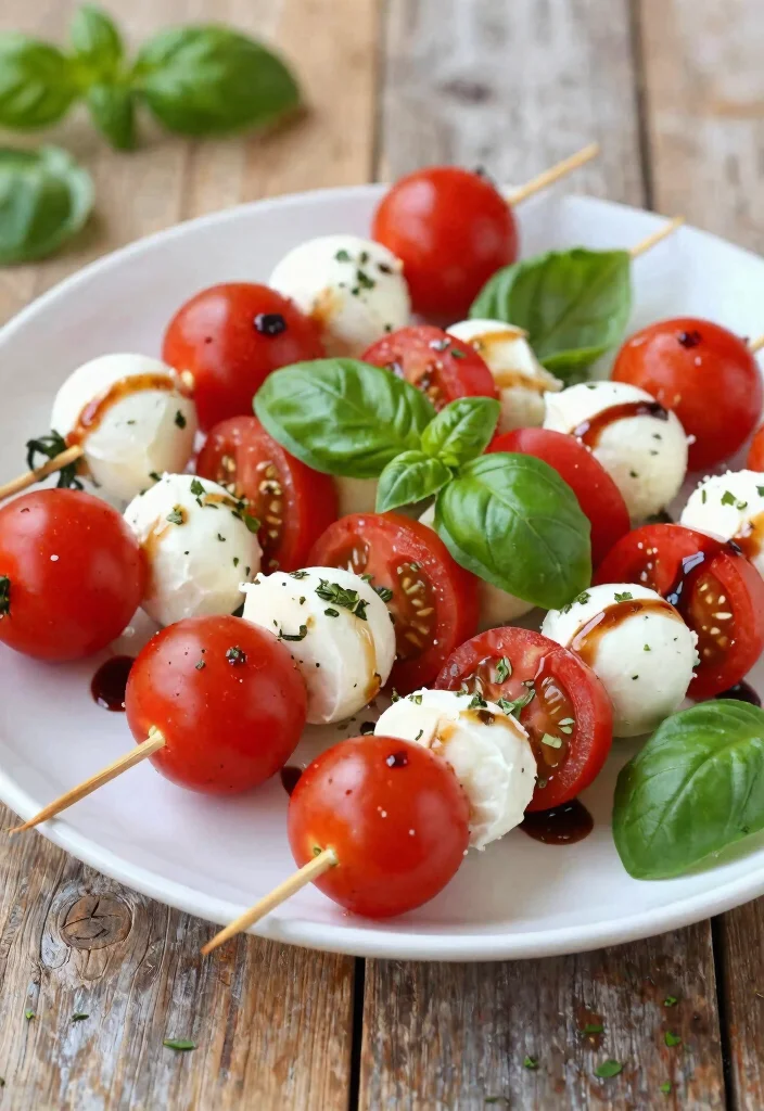 17 Healthy Low-Carb Lunch Ideas That Taste Amazing - 5. Caprese Salad Skewers 1