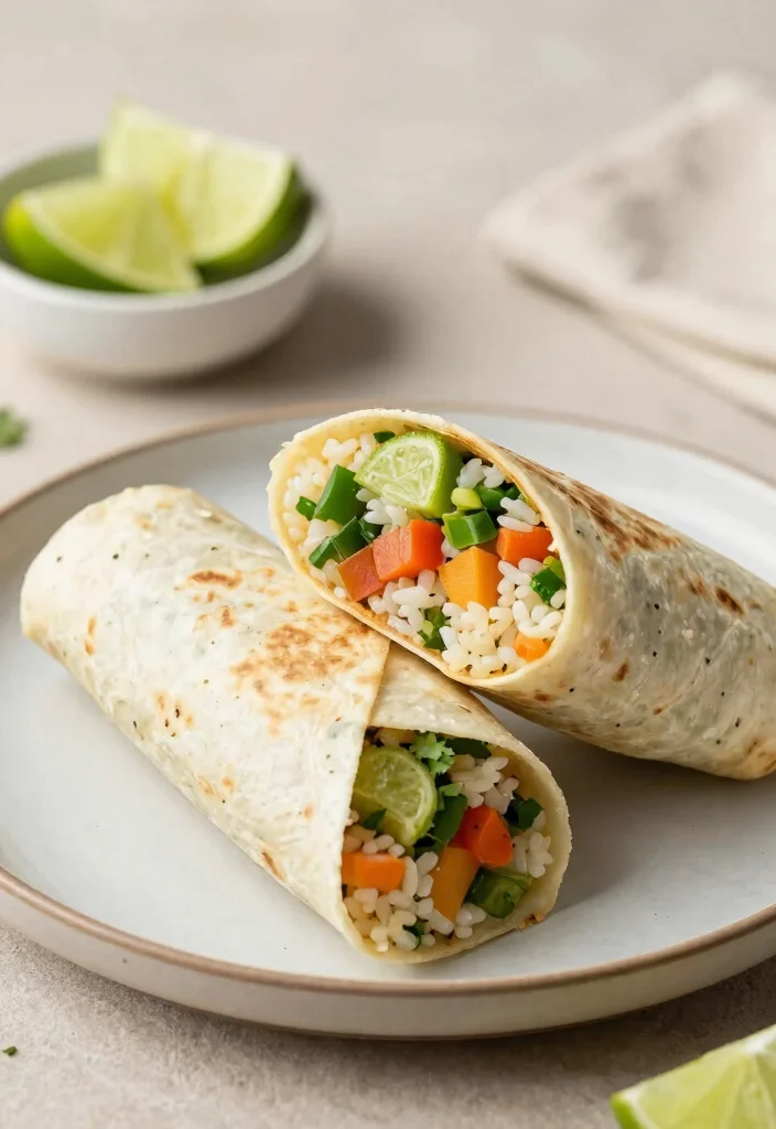 17 Healthy Lunch Wraps You Can Make in Under 15 Minutes - 16. Cilantro Lime Rice Wrap 1
