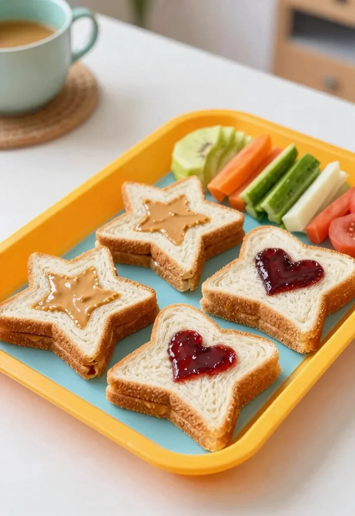17 Kids School Lunch Ideas for Picky Eaters (Healthy & Fun) - 5. Fun Sandwich Shapes 1