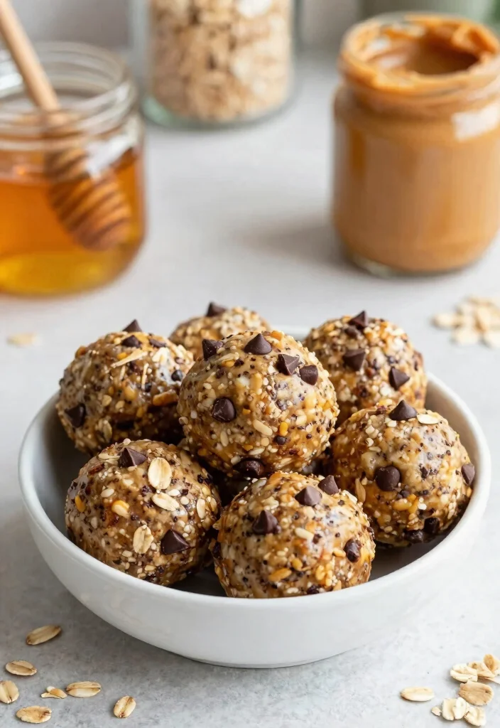 17 Kids School Lunch Ideas for Picky Eaters (Healthy & Fun) - 6. Protein-Packed Energy Bites 1