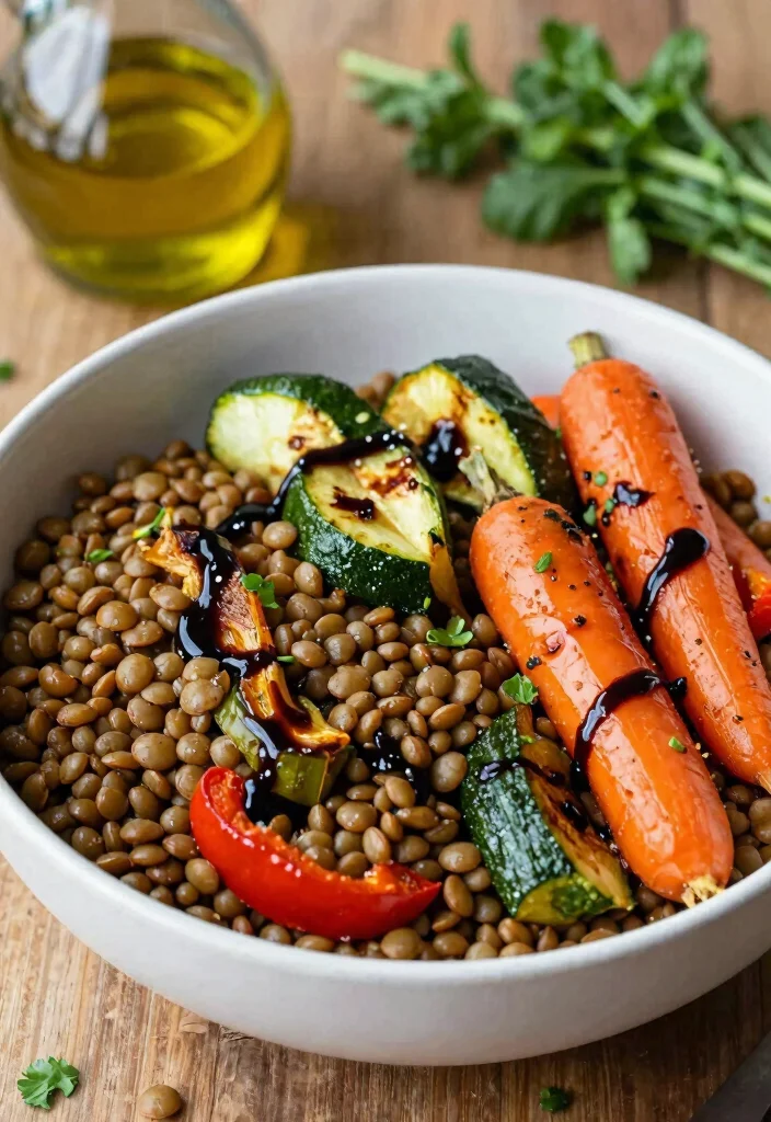 17 Lunch Bowls Healthy Meal Prep Fans Swear By - 6. Lentil & Roasted Veggie Bowl 1