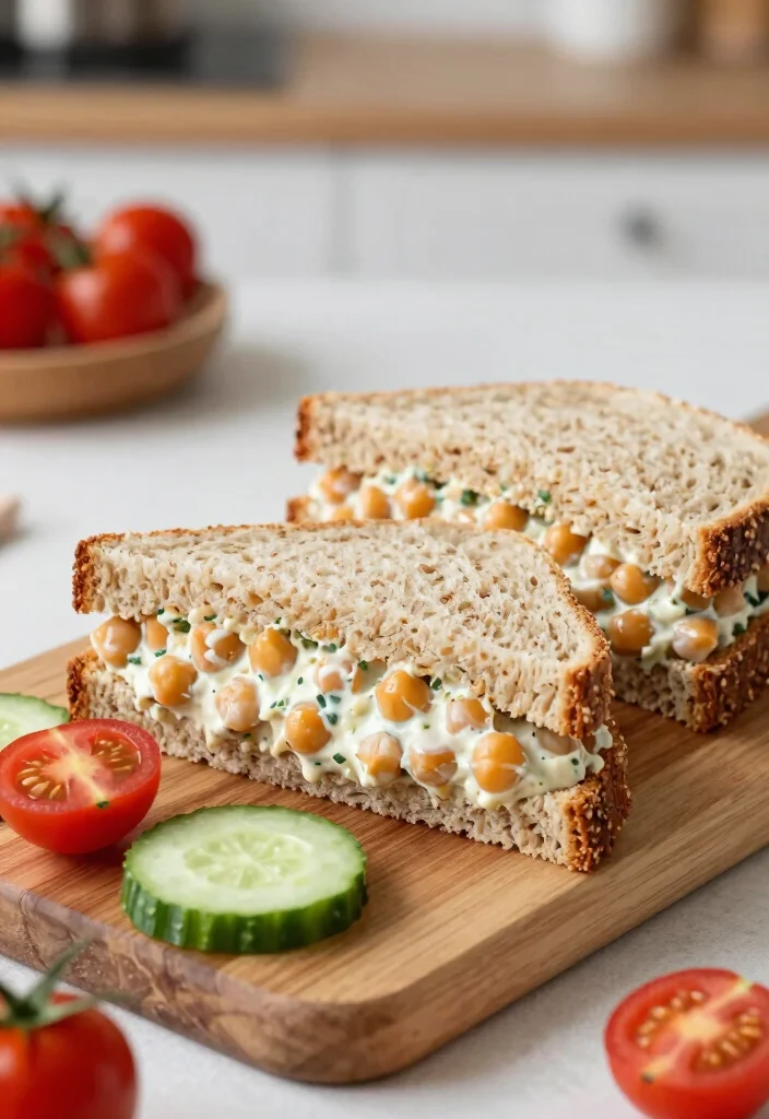 17 Lunch Ideas for Picky Eaters That Actually Work - 16. Chickpea Salad Sandwiches 1