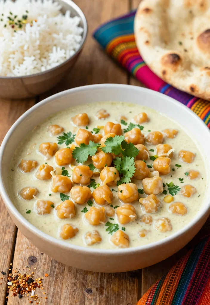 17 No-Cheese Dinner Recipes That Still Taste Amazing - 1. Creamy Coconut Curry Chickpeas 1