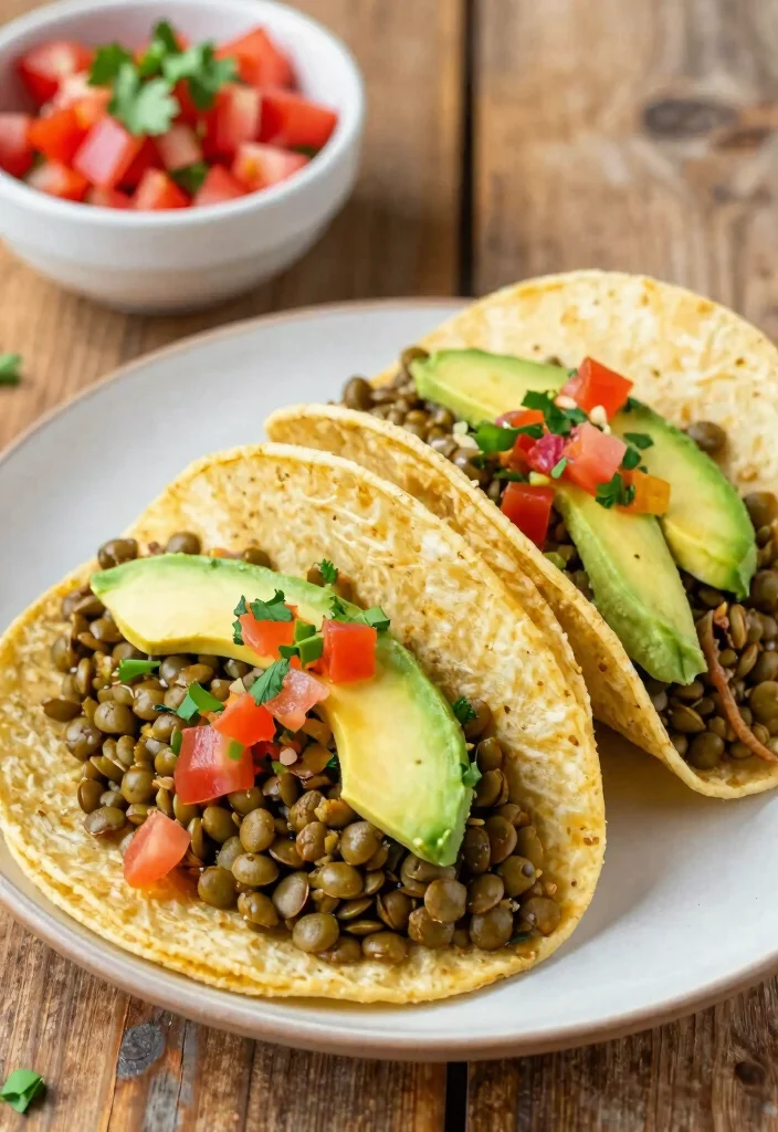 17 No-Cheese Dinner Recipes That Still Taste Amazing - 16. Green Lentil Tacos 1