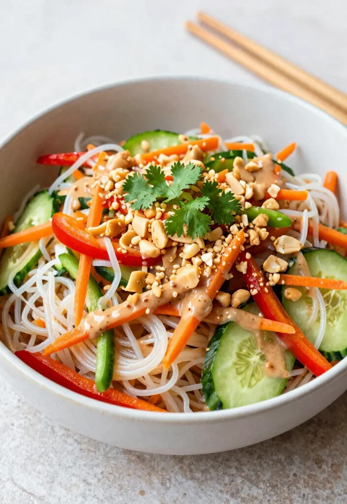 17 No-Cheese Dinner Recipes That Still Taste Amazing - 6. Thai Peanut Noodle Salad 1