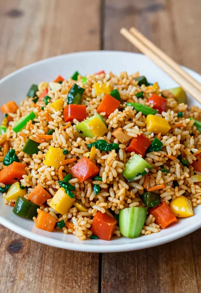 17 Quick Lunch Ideas at Home That Are Fast, Easy, and Delicious - 13. Veggie Fried Rice 1