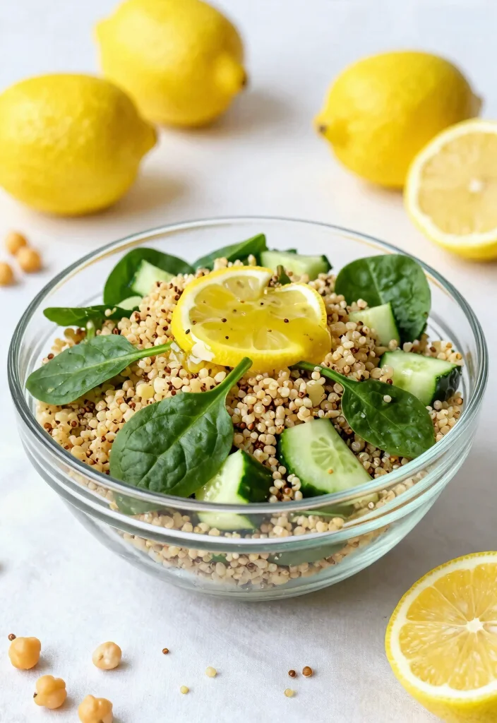 17 Quick Lunch Ideas at Home That Are Fast, Easy, and Delicious - 2. Quinoa Salad with Chickpeas and Spinach 1