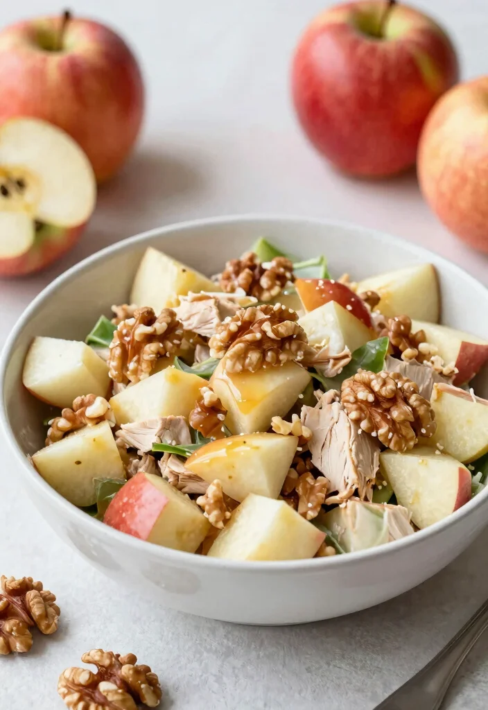 18 Chicken Salad Lunch Ideas That Are Fresh and Flavorful - 11. Chicken Salad with Apples and Walnuts 1