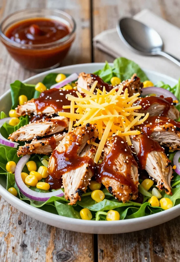 18 Chicken Salad Lunch Ideas That Are Fresh and Flavorful - 12. BBQ Chicken Salad 1